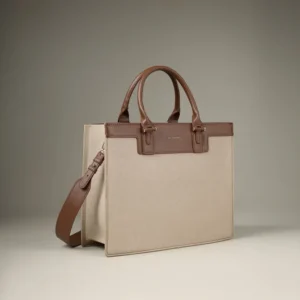 Monroe Luxe Beige Satchel Bag