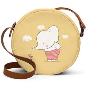 Baby Elephant Round Sling Bag